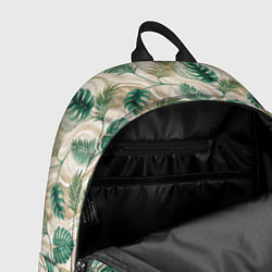 Рюкзак Листья монстеры на мраморном фоне, цвет: 3D-принт — фото 2