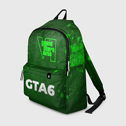 Рюкзак GTA6 - green gradient по-центру, цвет: 3D-принт
