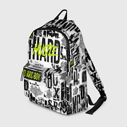 Рюкзак Pattern with inscriptions hustle sand boy
