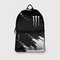 Рюкзак Monster energy краски штрихи белые, цвет: 3D-принт — фото 2