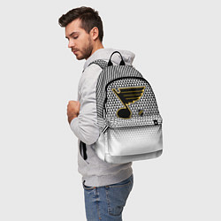 Рюкзак Сент Луис Блюз - белый градиент, цвет: 3D-принт — фото 2