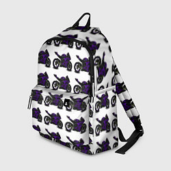 Рюкзак The motorcycle is dark purple