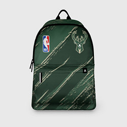 Рюкзак Милуоки Бакс - линии с потертостями, цвет: 3D-принт — фото 2