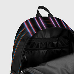 Рюкзак Neon red blue black, цвет: 3D-принт — фото 2