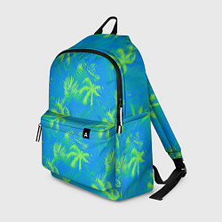 Рюкзак Palm light green light blue, цвет: 3D-принт