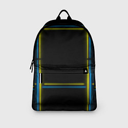 Рюкзак Neon yellow blue, цвет: 3D-принт — фото 2