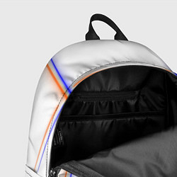 Рюкзак Neon white orange light blue, цвет: 3D-принт — фото 2