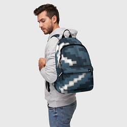 Рюкзак Пиксельная текстура камуфляж, цвет: 3D-принт — фото 2