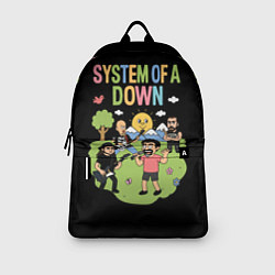 Рюкзак System of a Down мультяшный, цвет: 3D-принт — фото 2