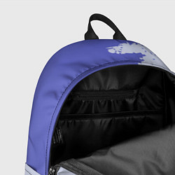 Рюкзак Сине-голубые неравномерные полосы, цвет: 3D-принт — фото 2