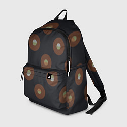Рюкзак Black coffee moon drops pattern