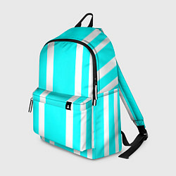 Рюкзак Color blue white stripes, цвет: 3D-принт