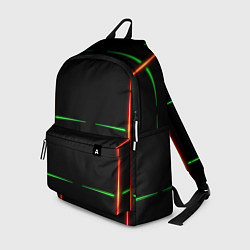 Рюкзак Color black green orange stripes