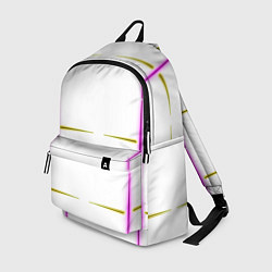 Рюкзак Color white pink yellow stripes