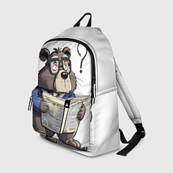 Рюкзак Бобр - интеллигент с газетой