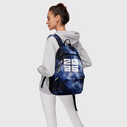 Рюкзак 2026 синяя дымка с искрами, цвет: 3D-принт — фото 2