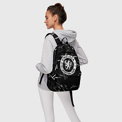 Рюкзак Челси штрихи красок белые, цвет: 3D-принт — фото 2