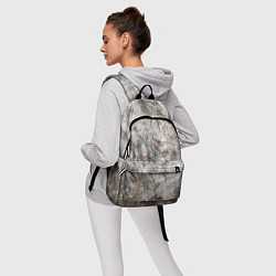 Рюкзак Абстракция - gray limestone, цвет: 3D-принт — фото 2