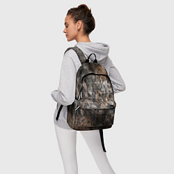 Рюкзак Абстракция - brown darkness, цвет: 3D-принт — фото 2