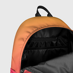 Рюкзак Color orange pink, цвет: 3D-принт — фото 2