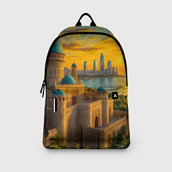 Рюкзак Баку сплетение эпох на закате, цвет: 3D-принт — фото 2