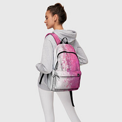 Рюкзак Белый и розовый, цвет: 3D-принт — фото 2