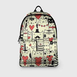 Рюкзак Любящие котики, цвет: 3D-принт — фото 2