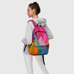 Рюкзак Разноцветные полигоны, цвет: 3D-принт — фото 2