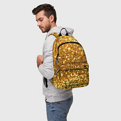 Рюкзак Золотое мерцание, цвет: 3D-принт — фото 2