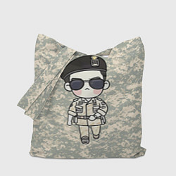 Сумка-шопер Song Joong Ki: Camo, цвет: 3D-принт