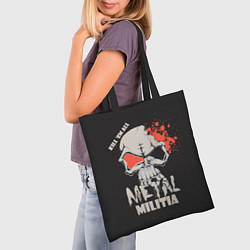 Сумка-шопер Metal Militia, цвет: 3D-принт — фото 2