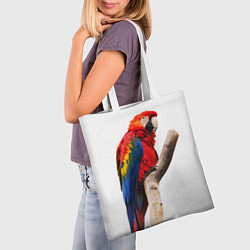 Сумка-шопер Яркий попугай, цвет: 3D-принт — фото 2