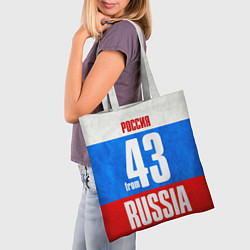 Сумка-шопер Russia: from 43, цвет: 3D-принт — фото 2