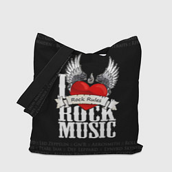 Сумка-шоппер I Love Rock Music
