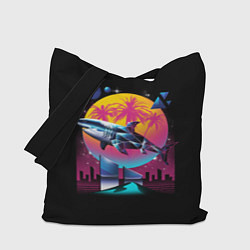 Сумка-шопер Ретро акула, цвет: 3D-принт