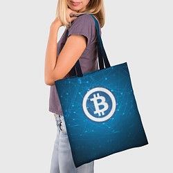 Сумка-шопер Bitcoin Blue, цвет: 3D-принт — фото 2