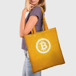 Сумка-шопер Bitcoin Orange, цвет: 3D-принт — фото 2