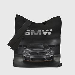 Сумка-шоппер BMW серебро