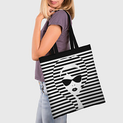 Сумка-шопер Pop art girl, цвет: 3D-принт — фото 2