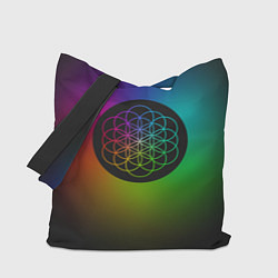 Сумка-шопер Coldplay Colour цвета 3D-принт — фото 1