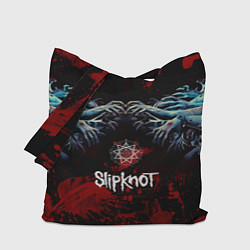Сумка-шопер Slipknot руки зомби, цвет: 3D-принт