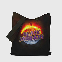 Сумка-шопер Black Sabbath земля в огне, цвет: 3D-принт