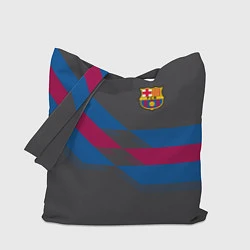 Сумка-шопер Barcelona FC: Dark style, цвет: 3D-принт