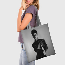 Сумка-шопер Bill Kaulitz: Mono photo, цвет: 3D-принт — фото 2