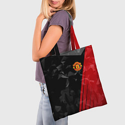 Сумка-шопер FC Manchester United: Abstract, цвет: 3D-принт — фото 2