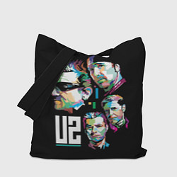 Сумка-шопер U2 Band, цвет: 3D-принт