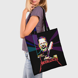 Сумка-шопер Metallica: James Alan Hatfield, цвет: 3D-принт — фото 2