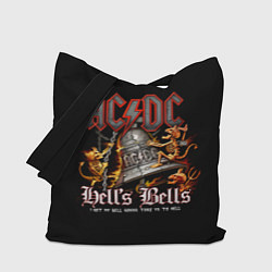 Сумка-шопер AC DC - bell with devils, цвет: 3D-принт