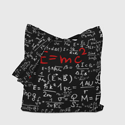 Сумка-шопер E=mc2, цвет: 3D-принт