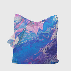 Сумка-шопер Tie-Dye Blue & Violet, цвет: 3D-принт